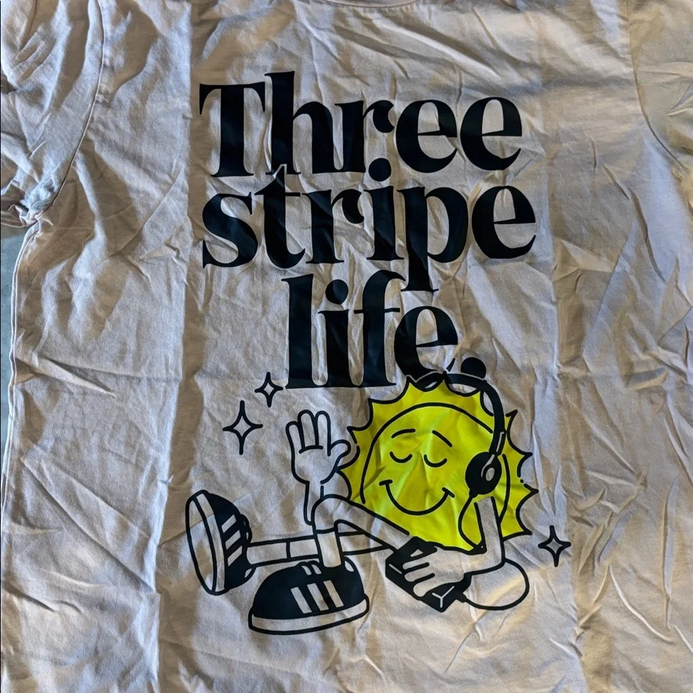 Adidas Light Pink Graphic Tee